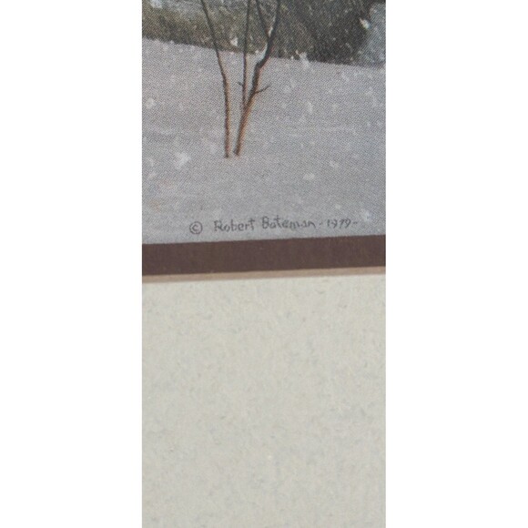 Robert Bateman “Evening Snowfall – Elk” Framed Wildlife Art Print Reproduction - Picture 8 of 10